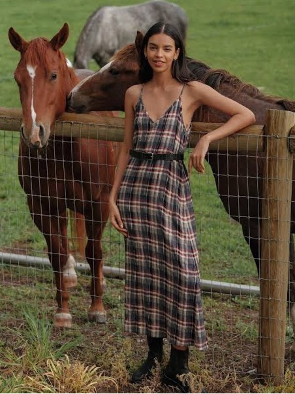 Jenni Kayne Winona Dress in Plaid